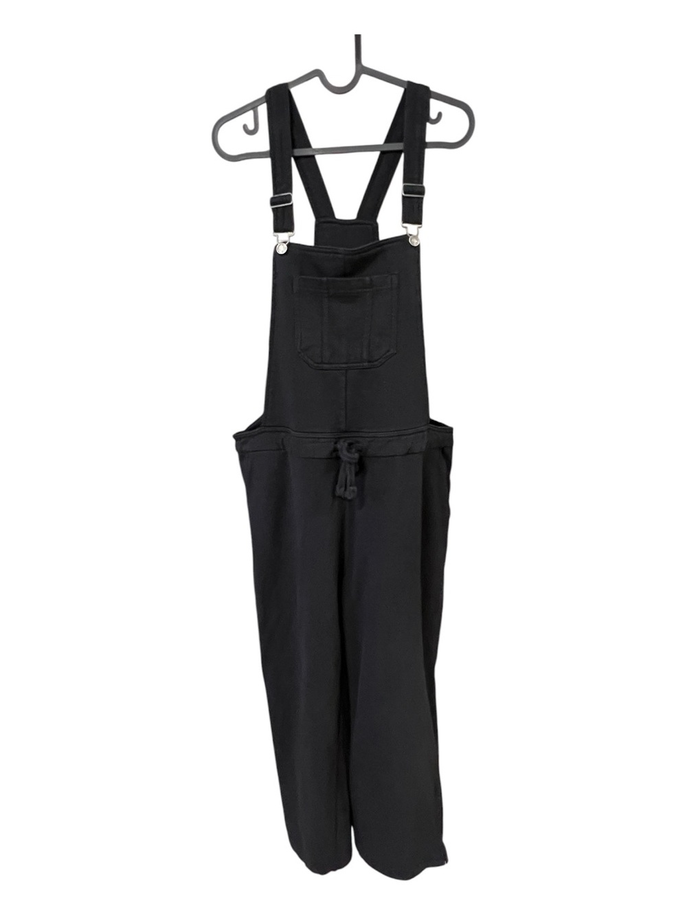 EUC WallFlower Black French Terry Jogger Overalls | Size L